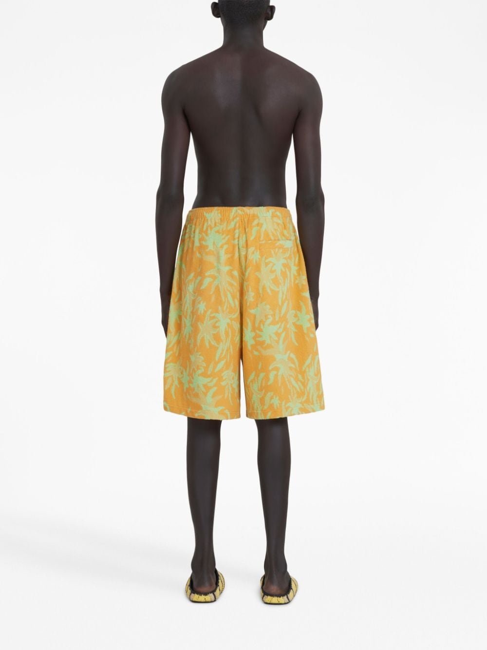 graphic-print drop-crotch shorts - 4