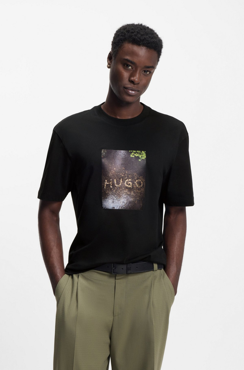 APPLIQUÉ-PRINT T-SHIRT IN COTTON JERSEY 2