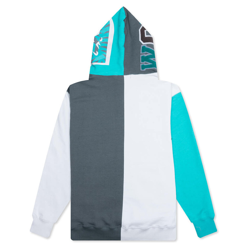 A BATHING APE® COLOR BLOCK SHARK RELAXED FIT FULL ZIP - MULTI outlook