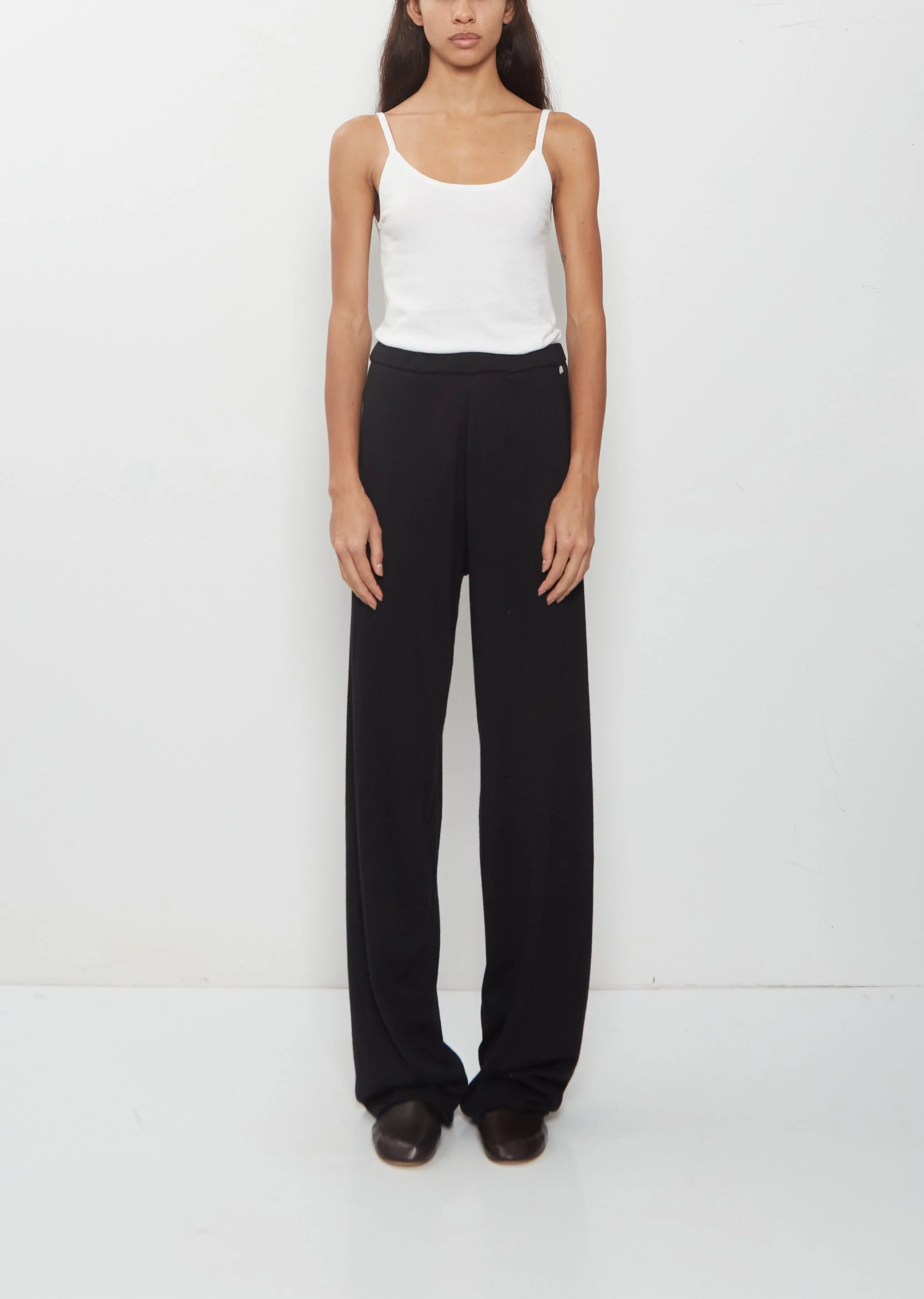 n°353 Relax Cotton Cashmere Trousers — Raven - 1