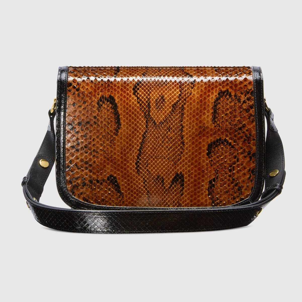 Gucci Horsebit 1955 python shoulder bag - 3