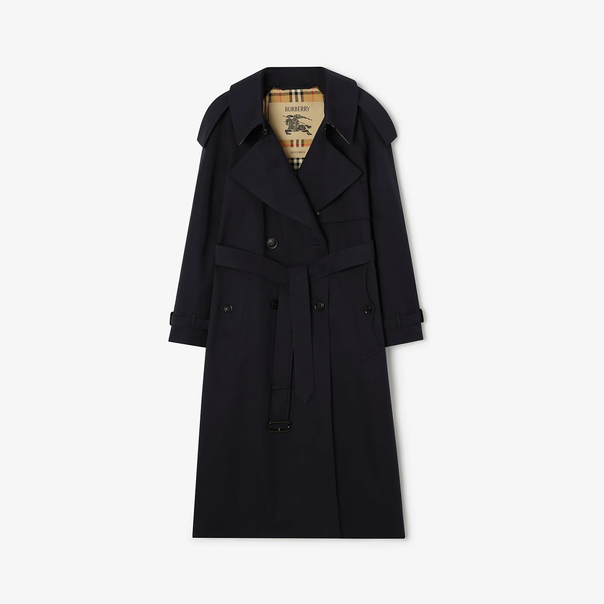 Long Gabardine Fitzrovia Trench Coat - 1