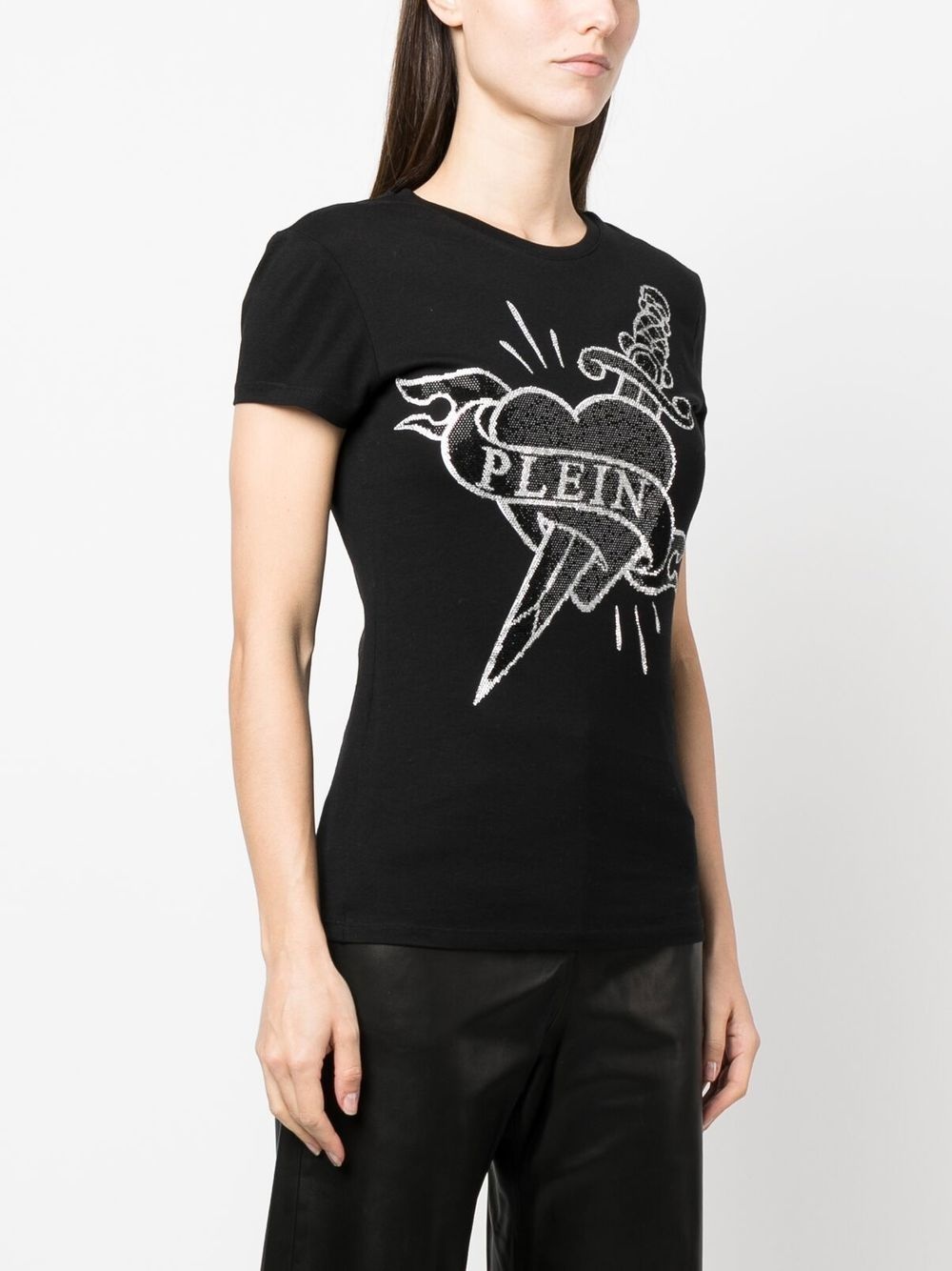 logo-embellishment T-shirt - 3
