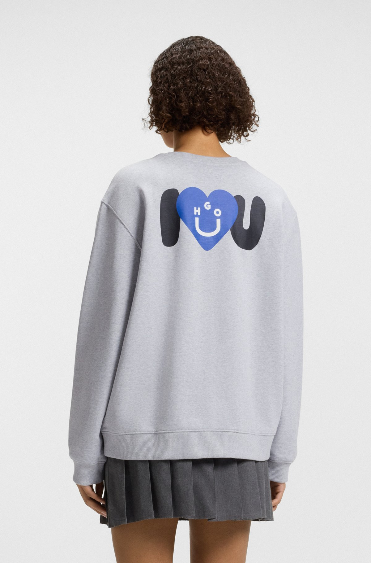 ALL-GENDER SWEATSHIRT WITH HAPPY HUGO ARTWORK - 4