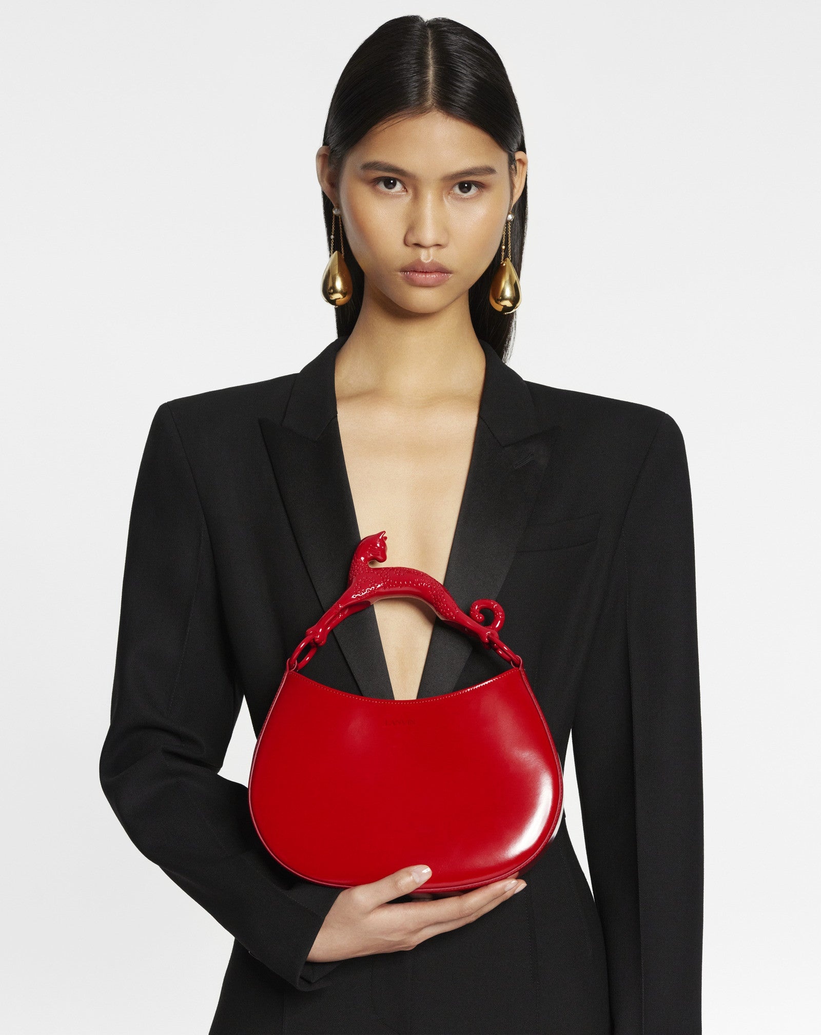 LEATHER PM HOBO CAT BAG - 2
