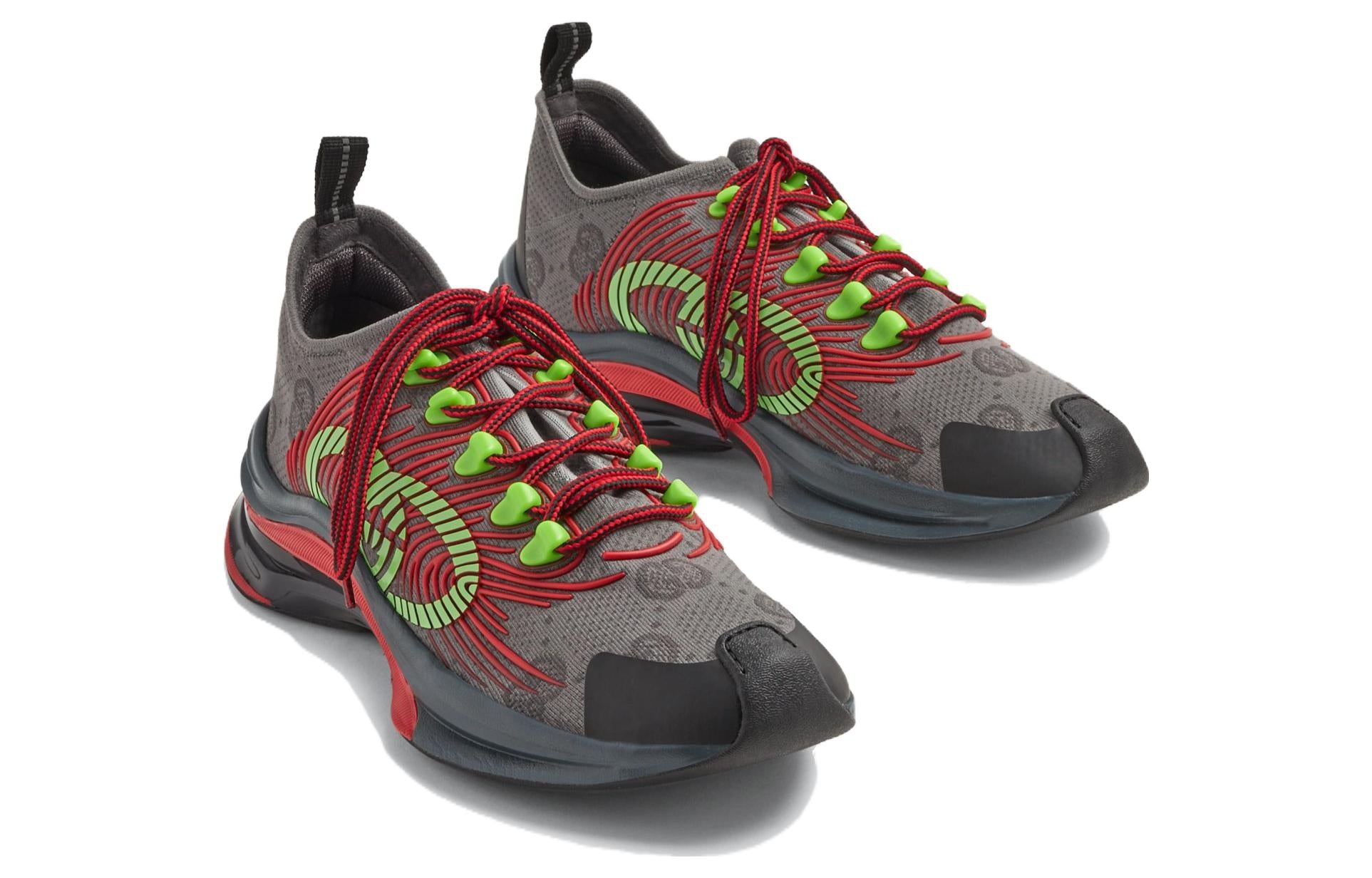 GUCCI｜SNEAKERS (756885 USN10 1147) GUCCI Gucci Run trainer with Interlocking G 'Dark Grey