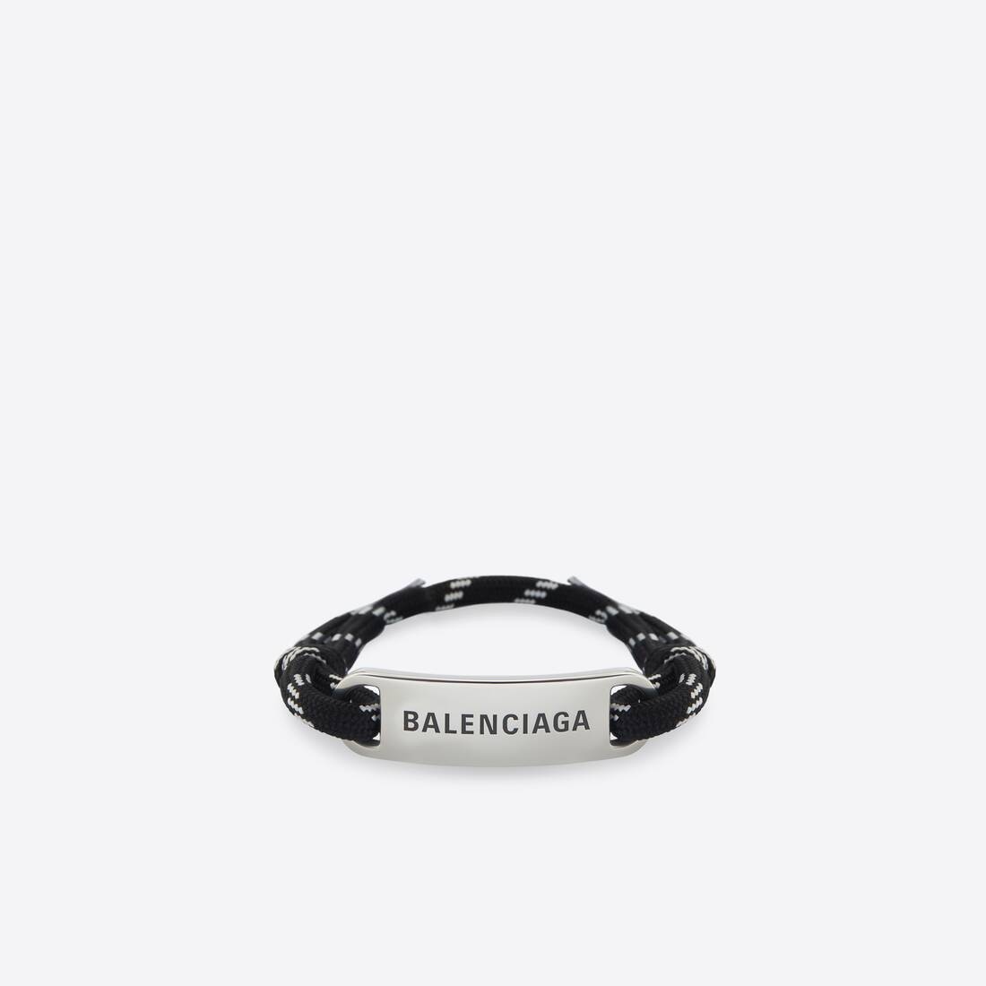 Plate Bracelet in Black/white - 2