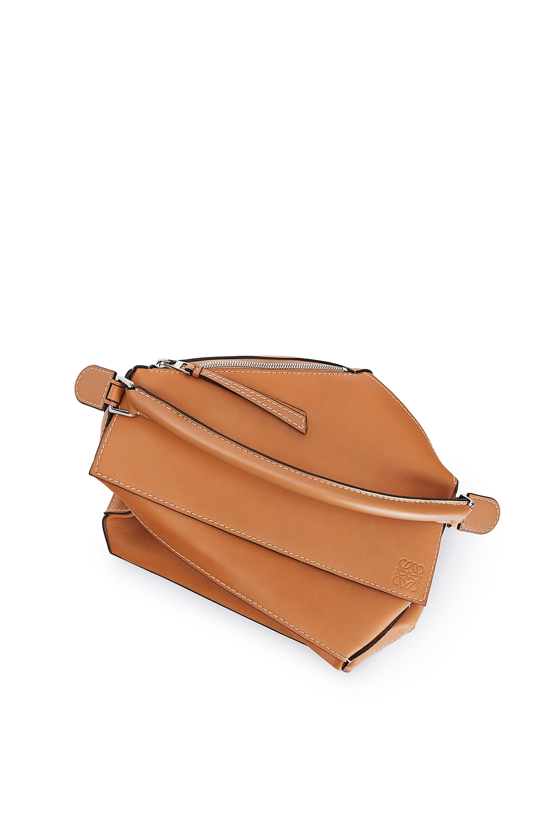 Large Puzzle Edge bag in natural calfskin - 6