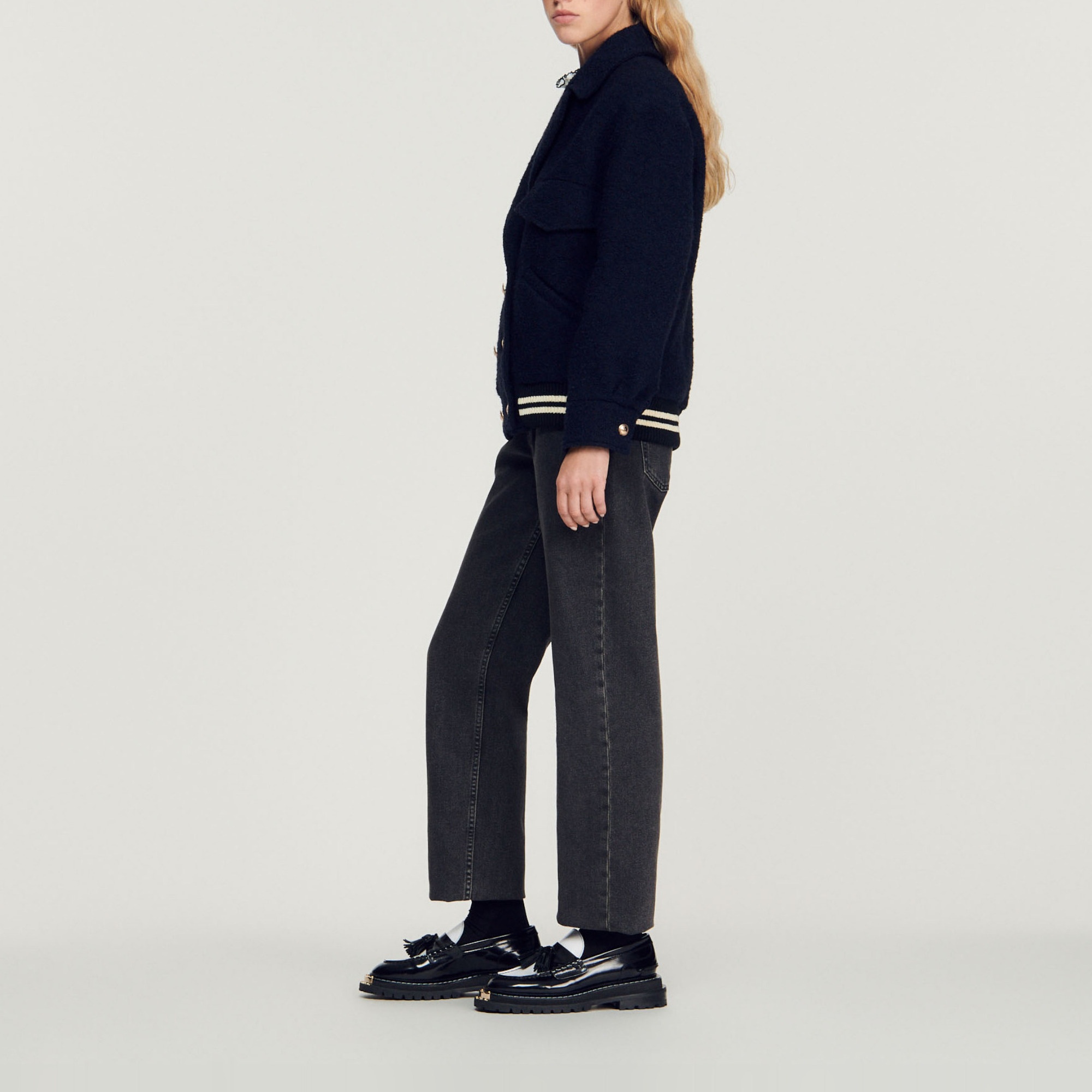 Tweed blouson jacket - 7