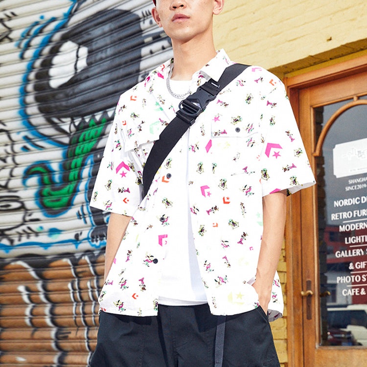 Converse Park Gym All Over Print Shirt 'White' 10023152-A01 - 5