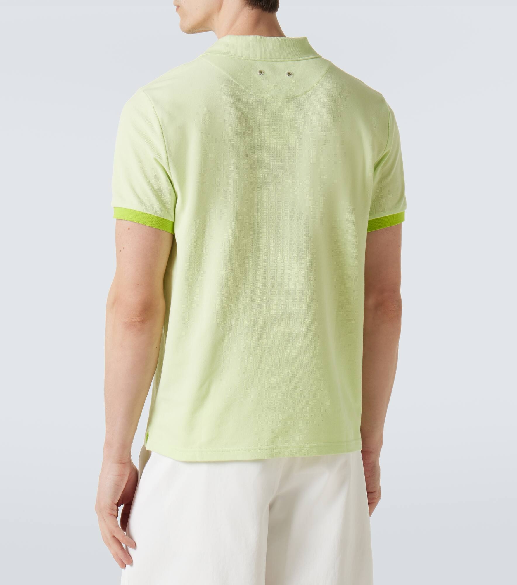 Cotton piqué polo shirt - 4