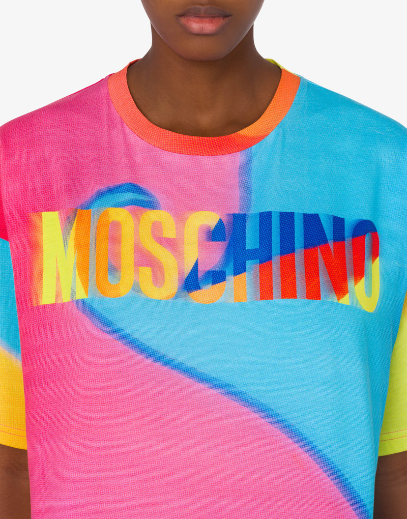 PROJECTION PRINT JERSEY T-SHIRT 4