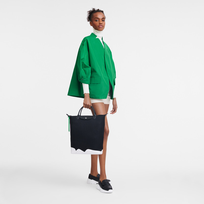 Longchamp Le Pliage Collection M Tote bag Black - Canvas outlook