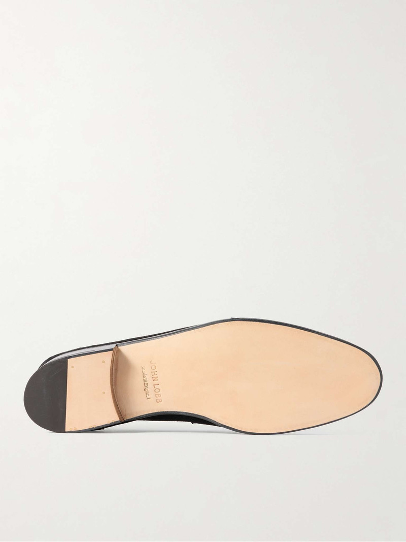 John Lobb James Suede Penny Loafers outlook