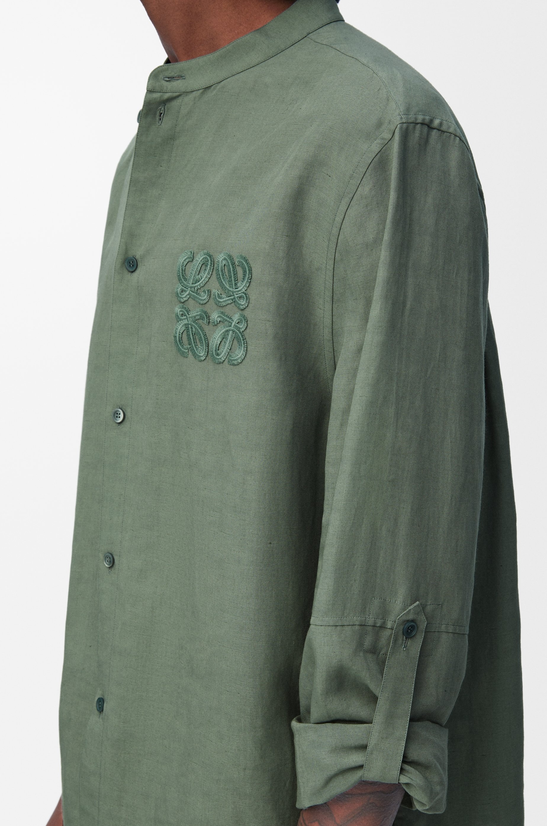 Shirt in viscose and linen - 5