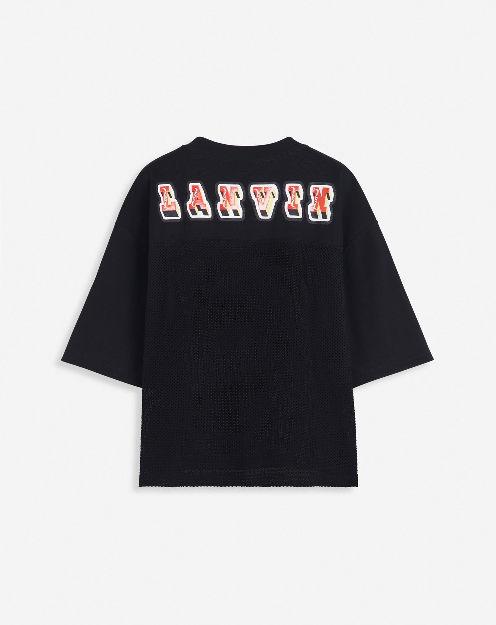 LANVIN X FUTURE LOOSE-FIT MESH T-SHIRT - 11