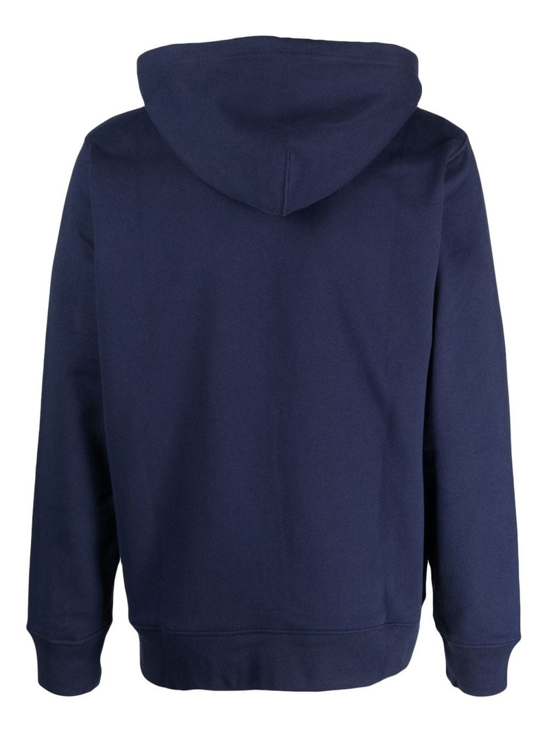 Levi's logo-patch zip-up hoodie outlook