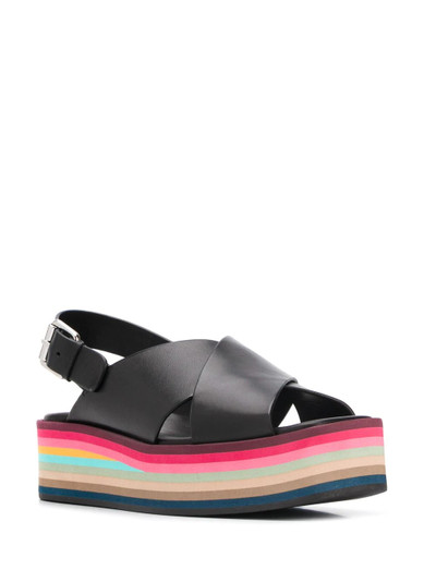 Paul Smith crossover strap platform sandals outlook