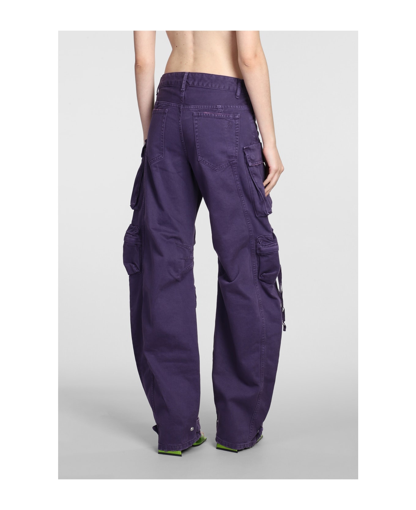 Fern Pants In Viola Cotton - 3