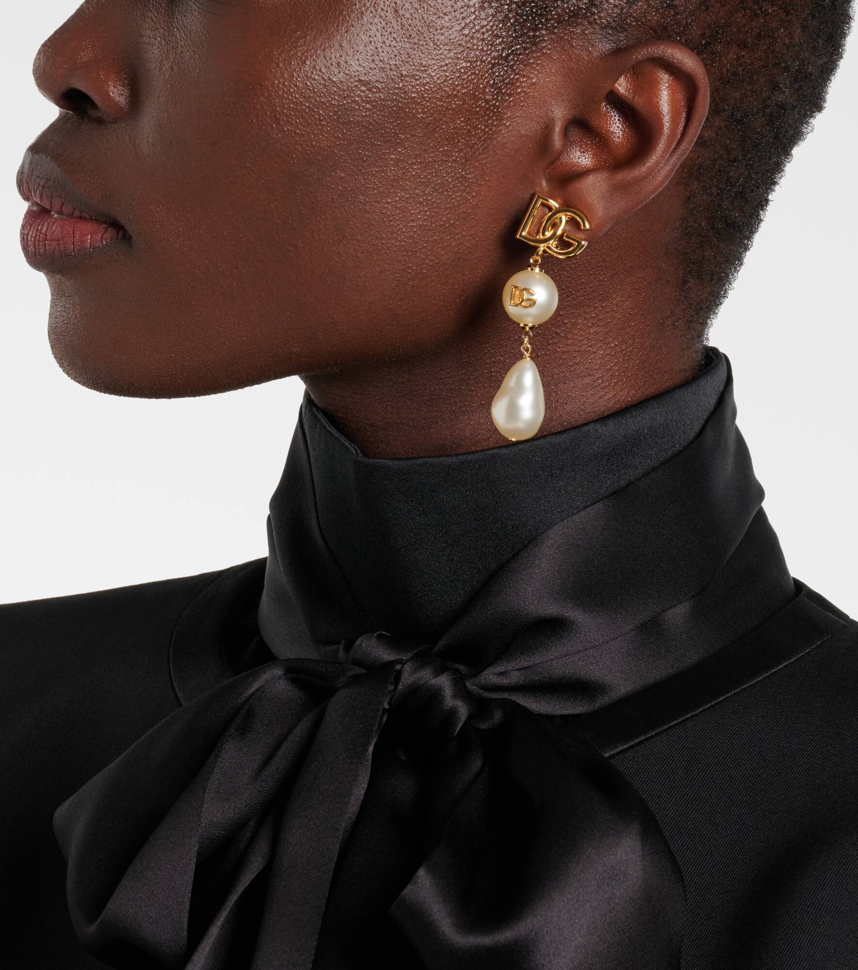 DG faux pearl earrings - 3