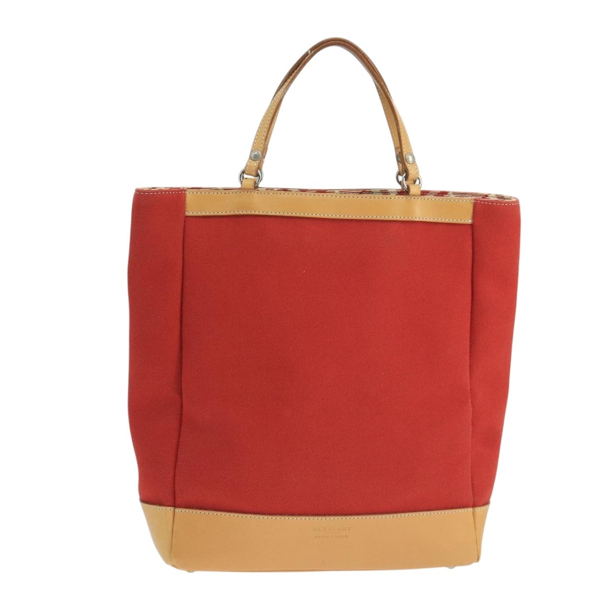 Burberry Blue Label Tote Bag Canvas Red - 2