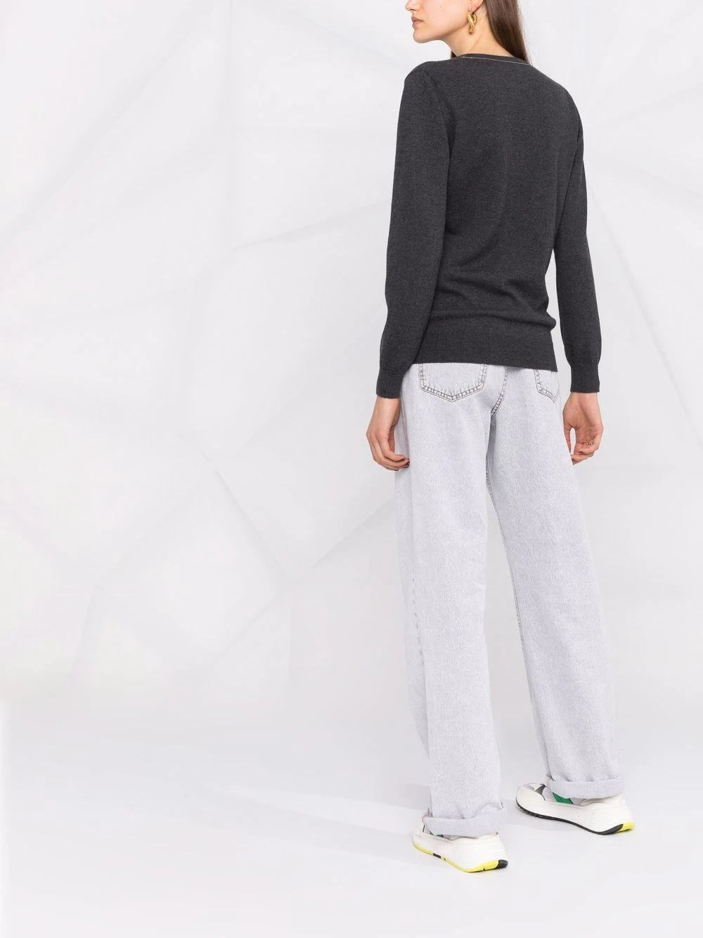 cashmere fine-knit jumper - 6