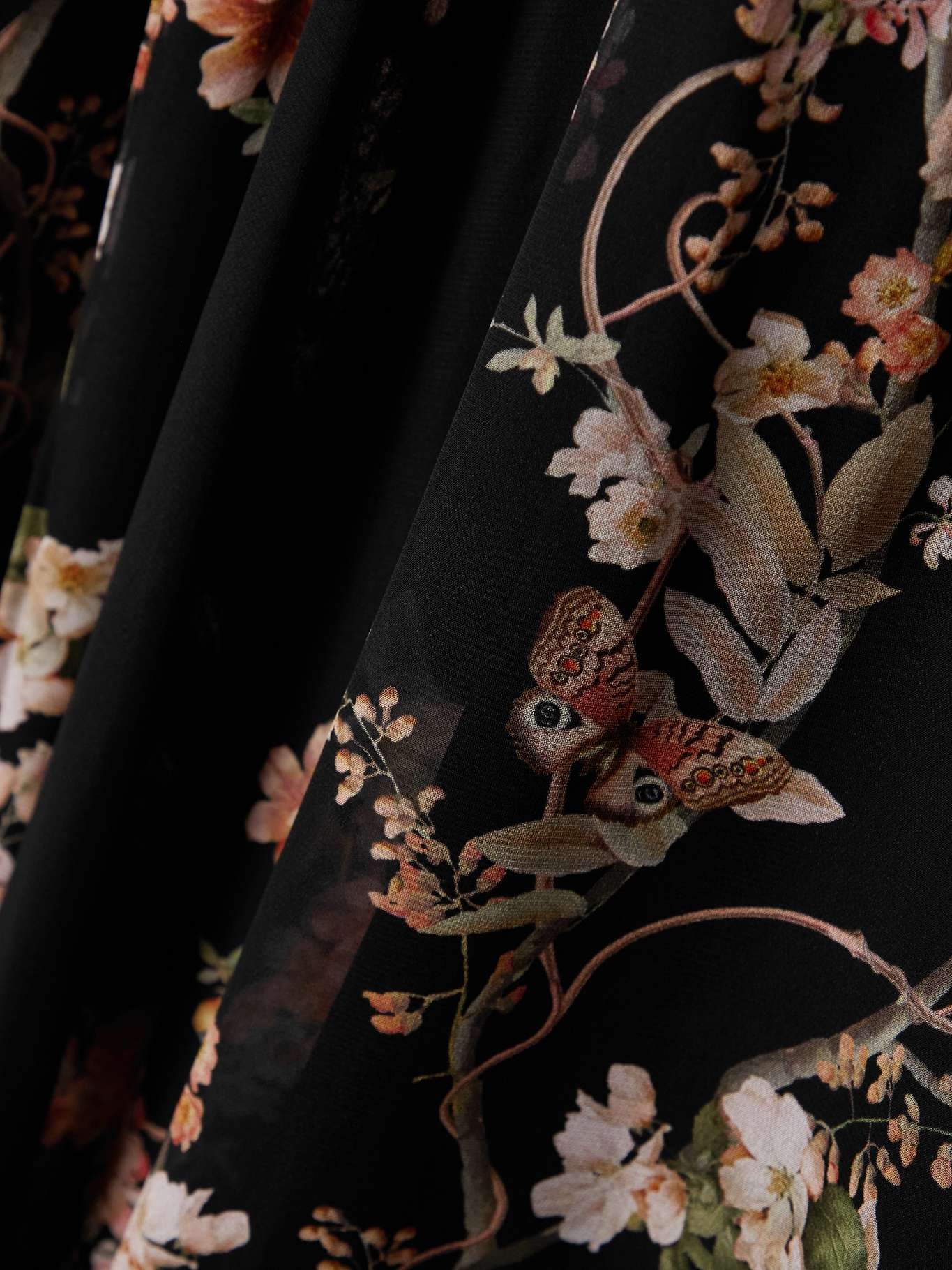+ NET SUSTAIN Natura floral-print crepe de chine maxi dress - 4