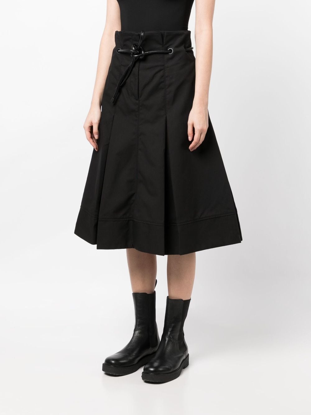 Origami high-waisted midi skirt - 3