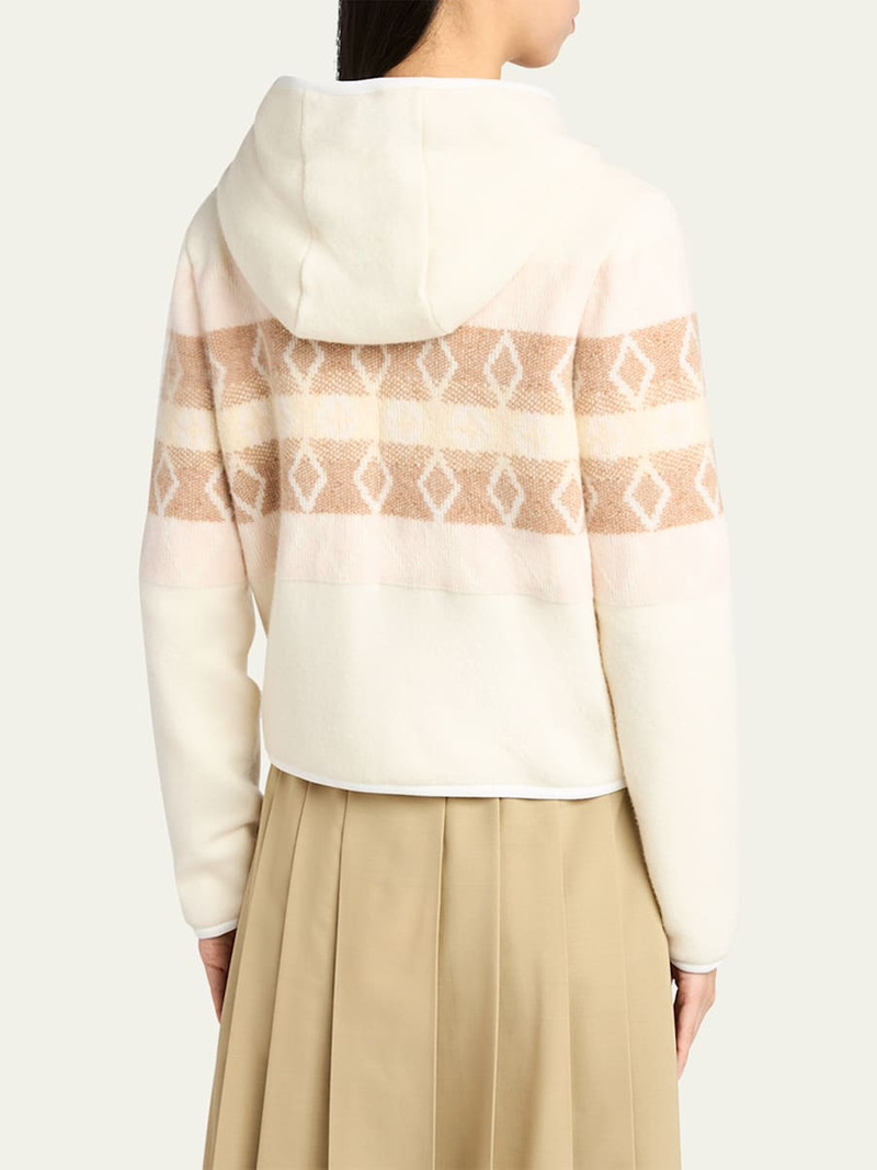 Moncler Reversible Hooded Argyle Zip Cardigan outlook