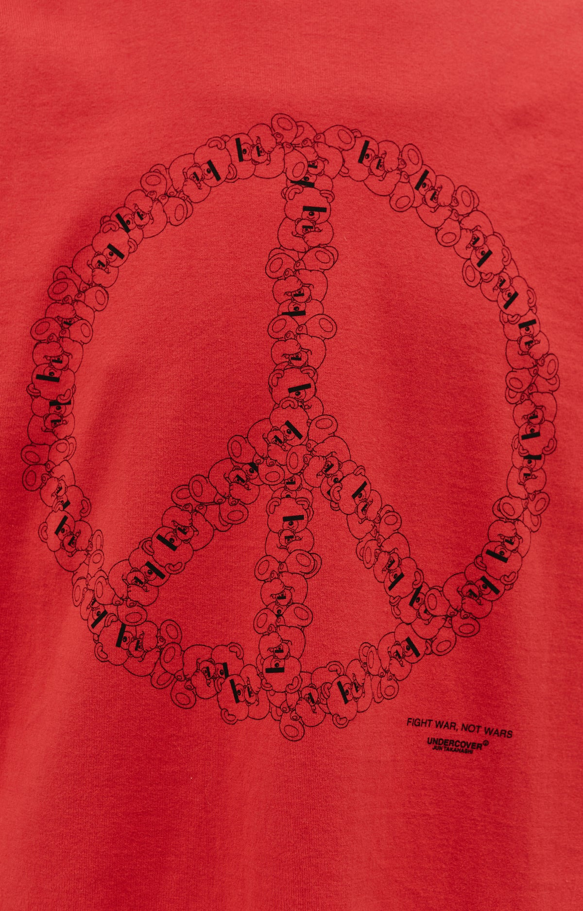 PEACE SIGN SWEATSHIRT IN RED - 2