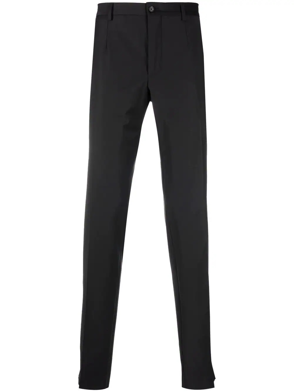 side-stripe straight-leg trousers - 1