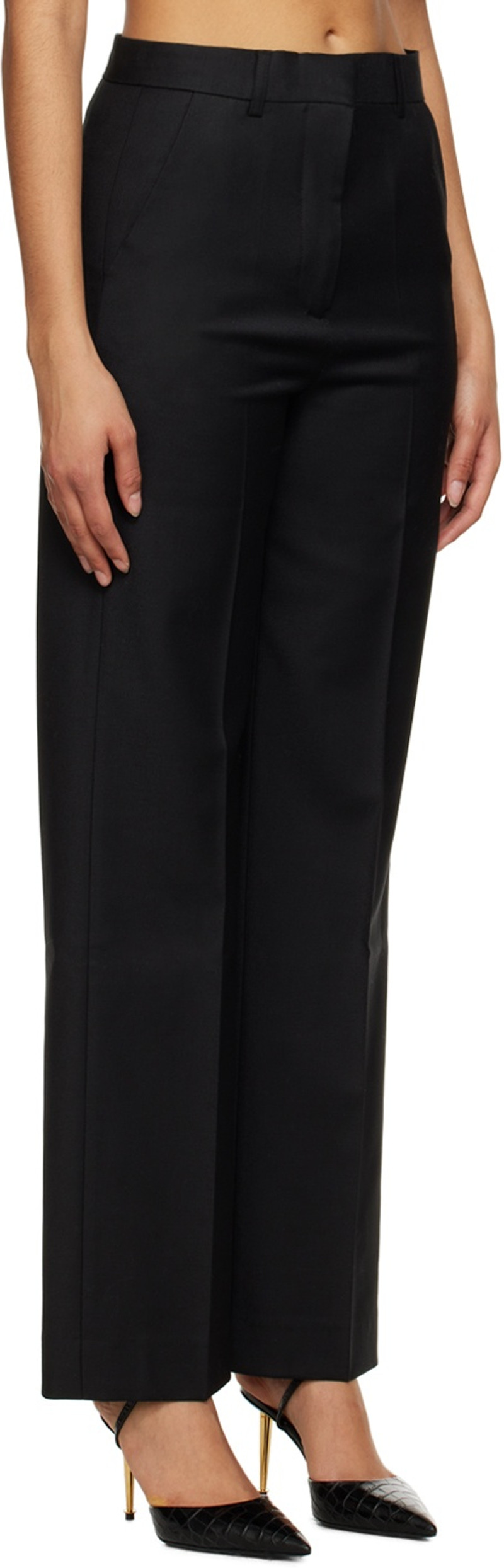 House of Dagmar Black Rose Trousers outlook