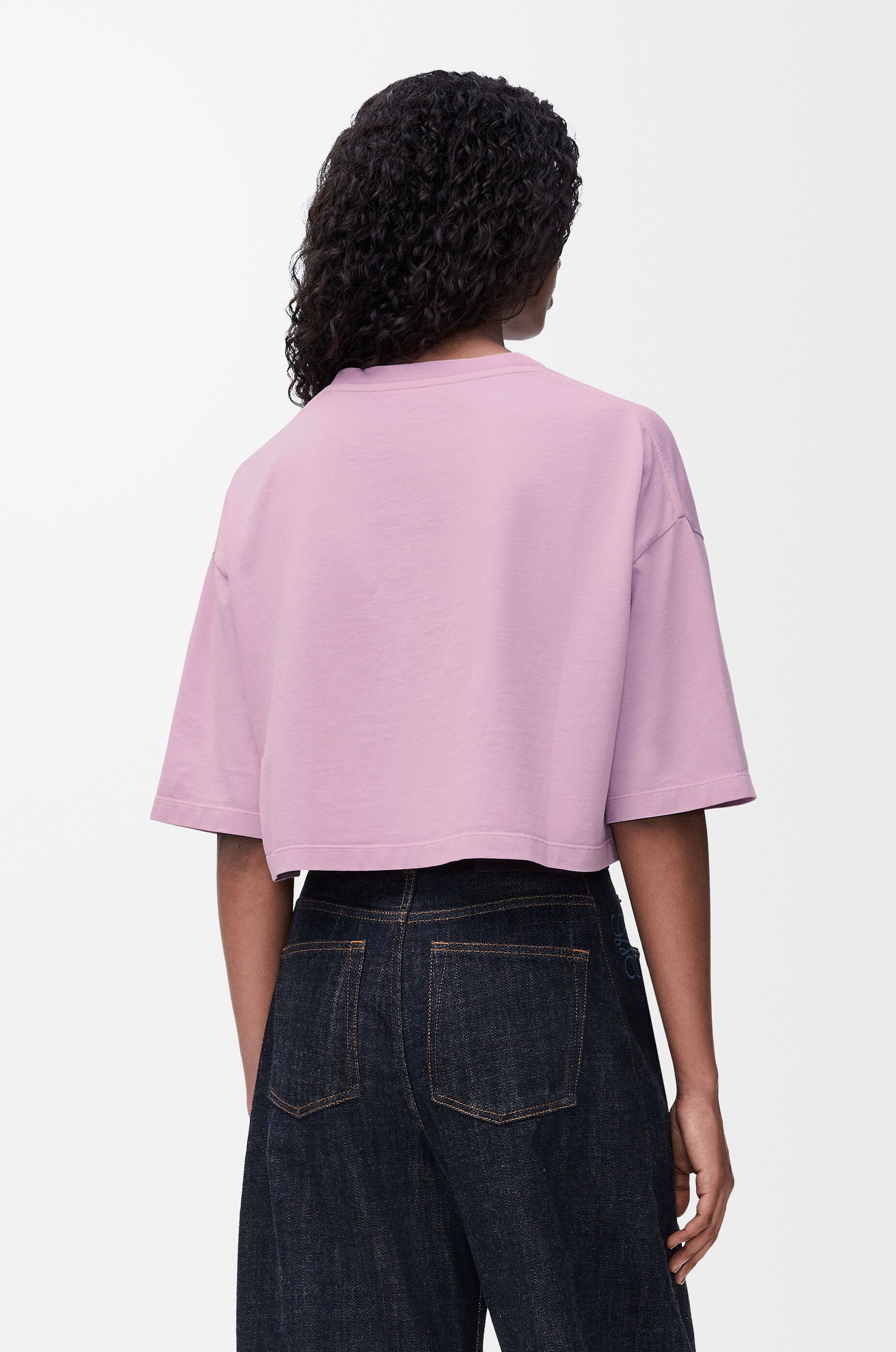Cropped T-shirt in cotton - 4
