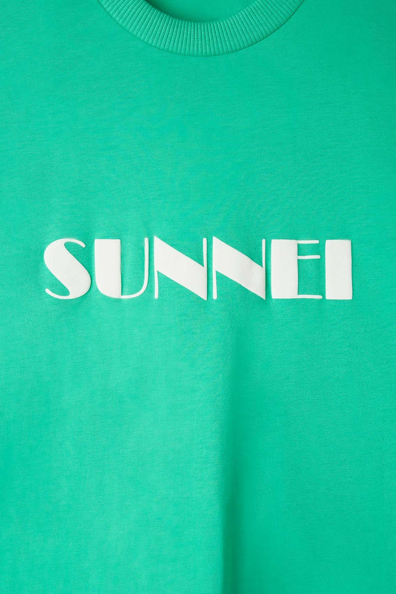 BIG LOGO SPRAYED T-SHIRT / emerald green 6