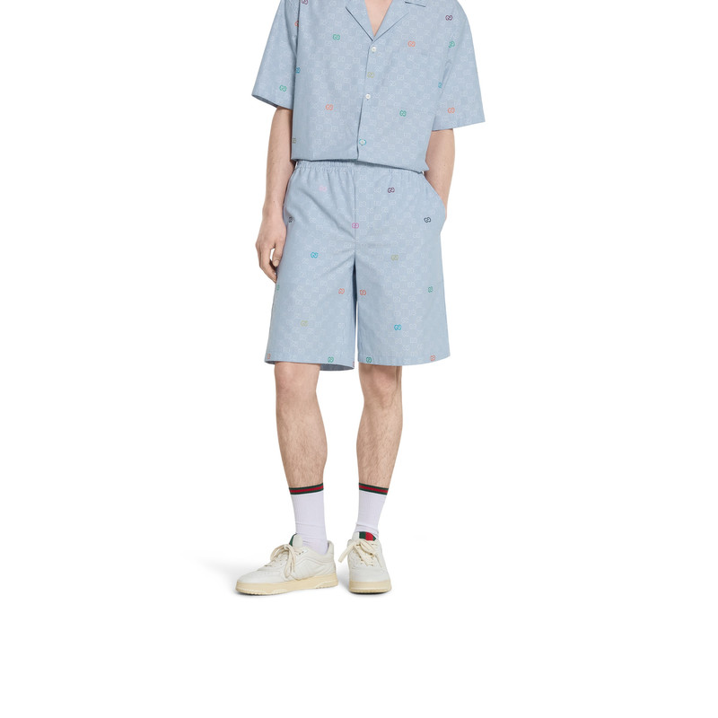 Striped cotton shorts 3