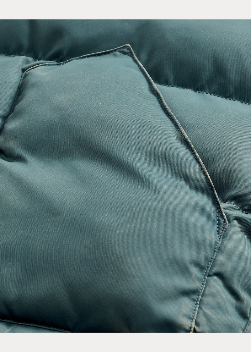 Leather-Yoke Quilted Vest 4