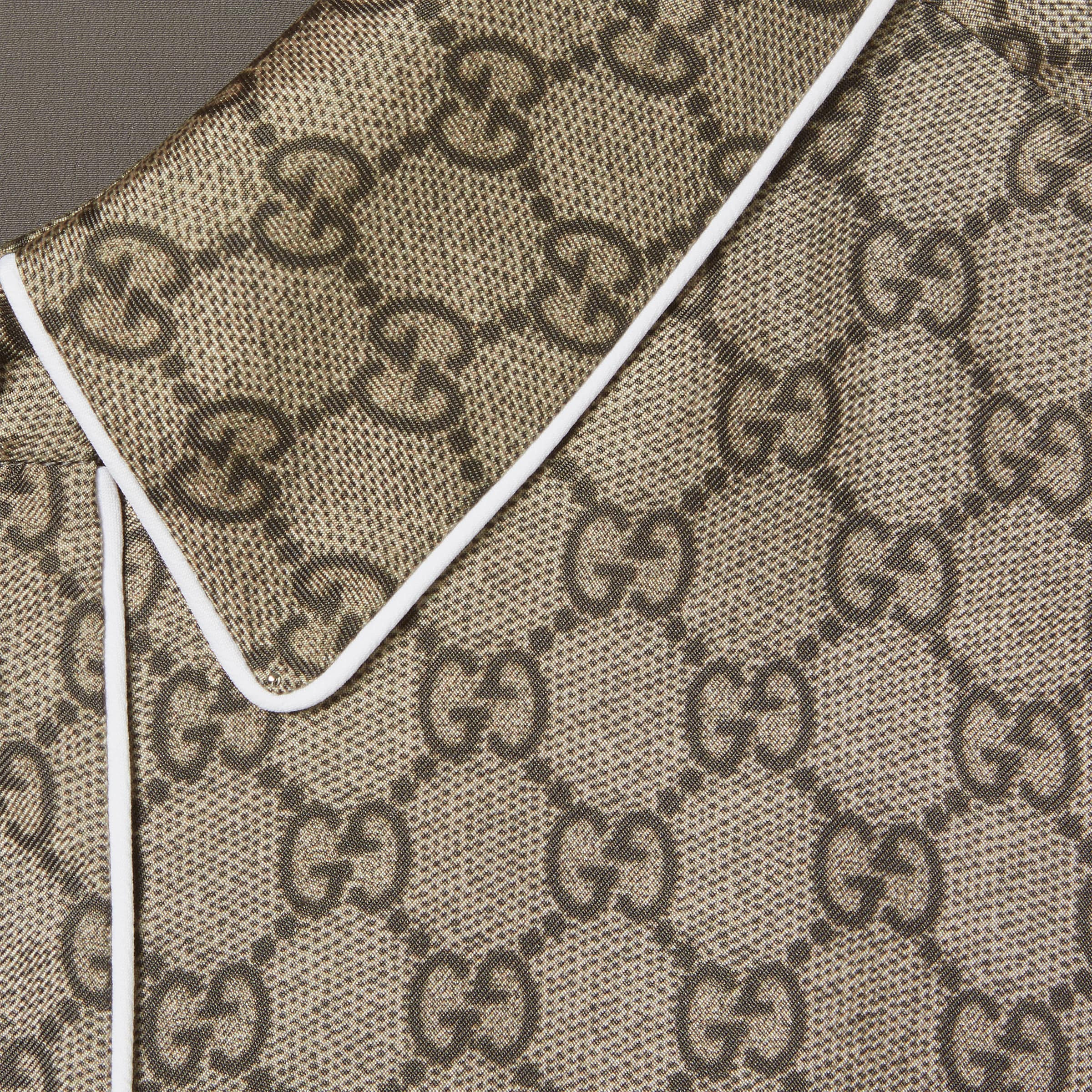 GG silk twill dress - 7