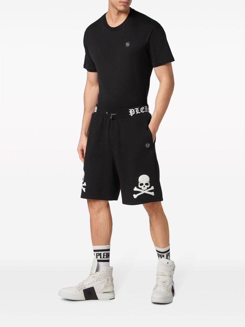 PHILIPP PLEIN skull-print track shorts outlook