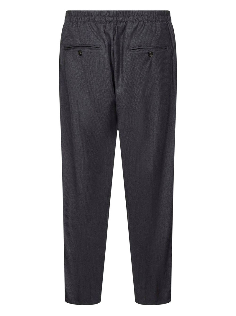 GIORGIO ARMANI pleated-front elasticated-waist trousers outlook