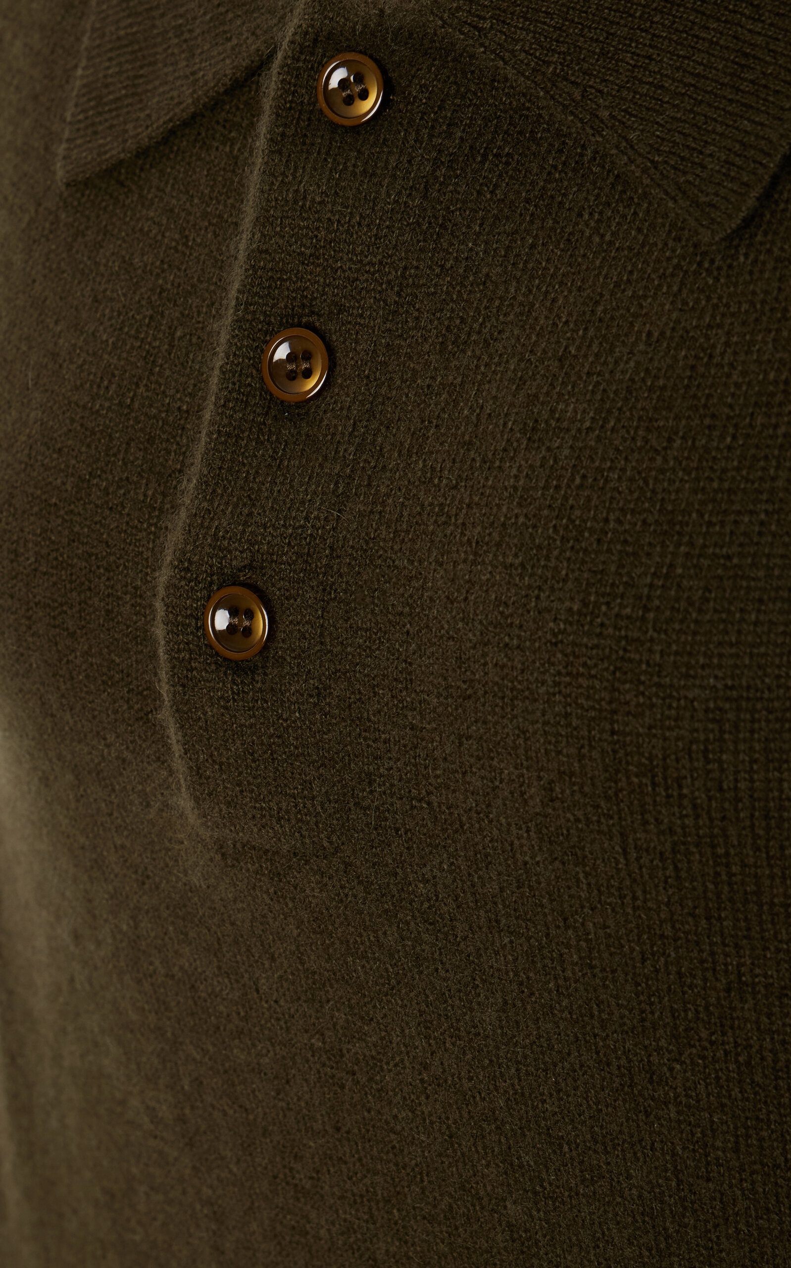 Brady Cashmere Polo Sweater green - 5