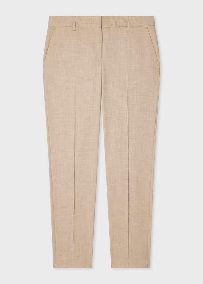 A Suit To Travel In - Women's Stone Slim-Fit Suit 5
