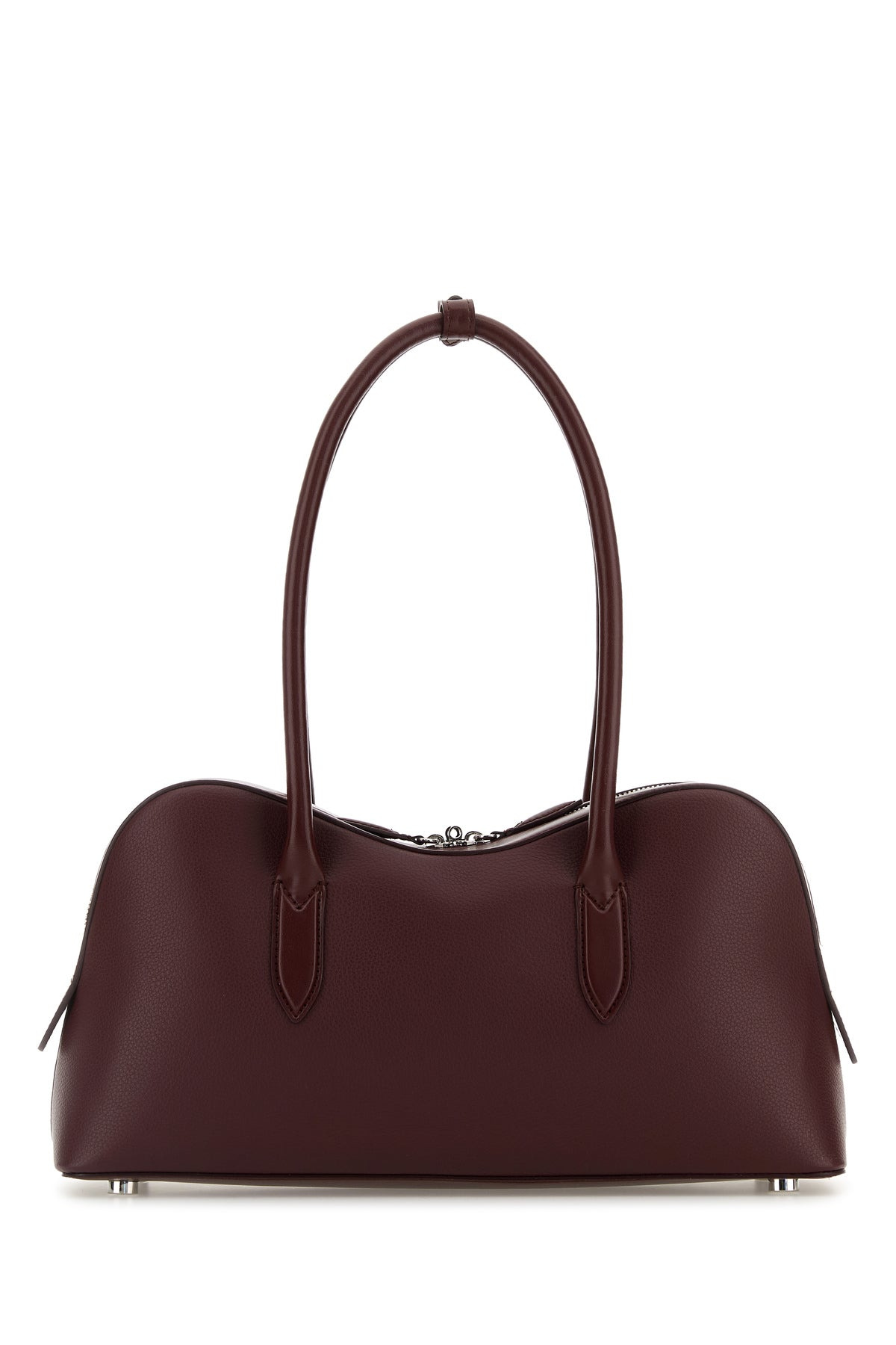 Burgundy synthetic leather Ryder medium shoulder bag - 3
