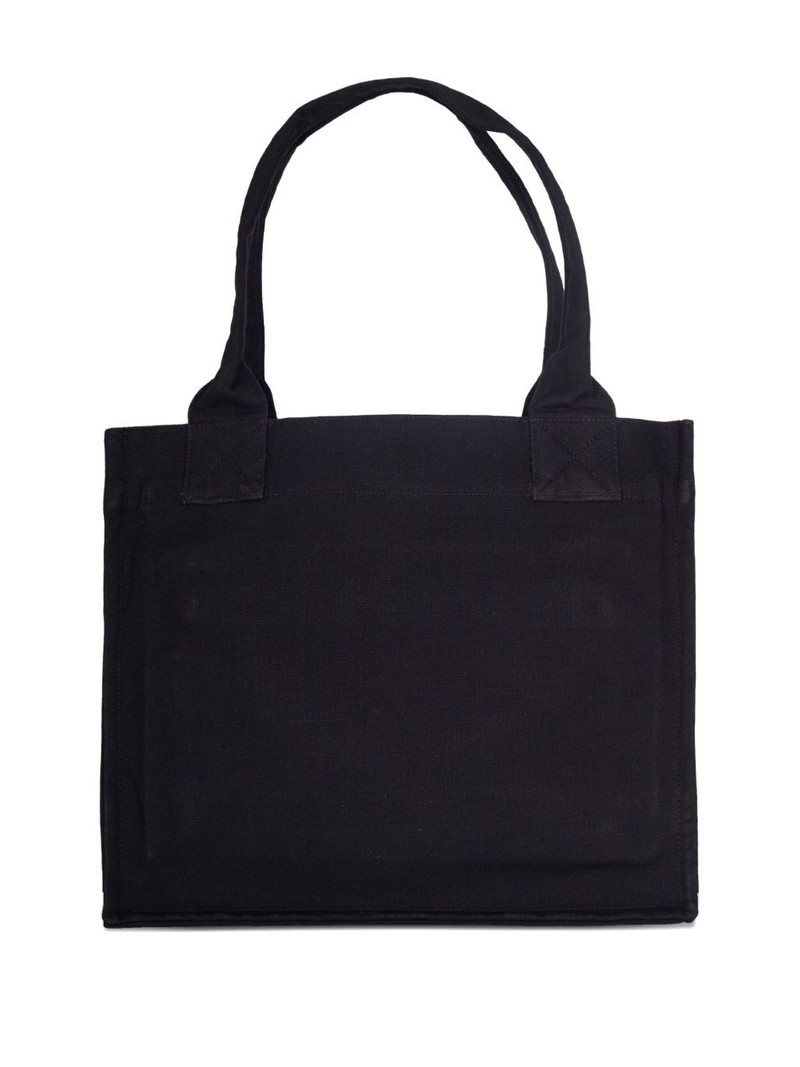 GANNI logo-print tote bag outlook