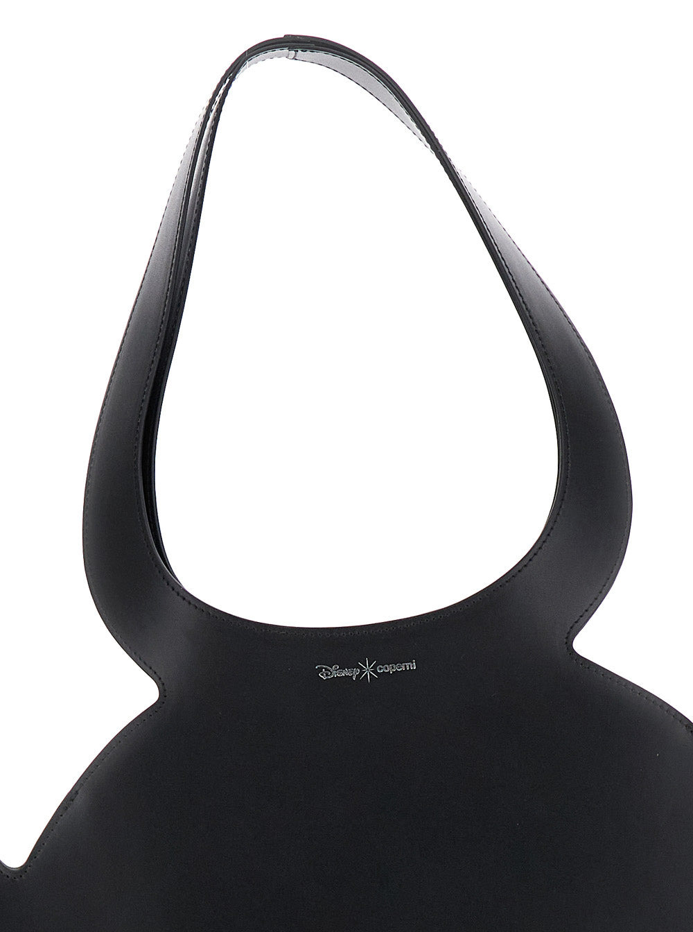 Coperni Women 'Mickey' Black Handbag With Cut-Out Handle And Logo Lettering On The Front In Leather  - 5