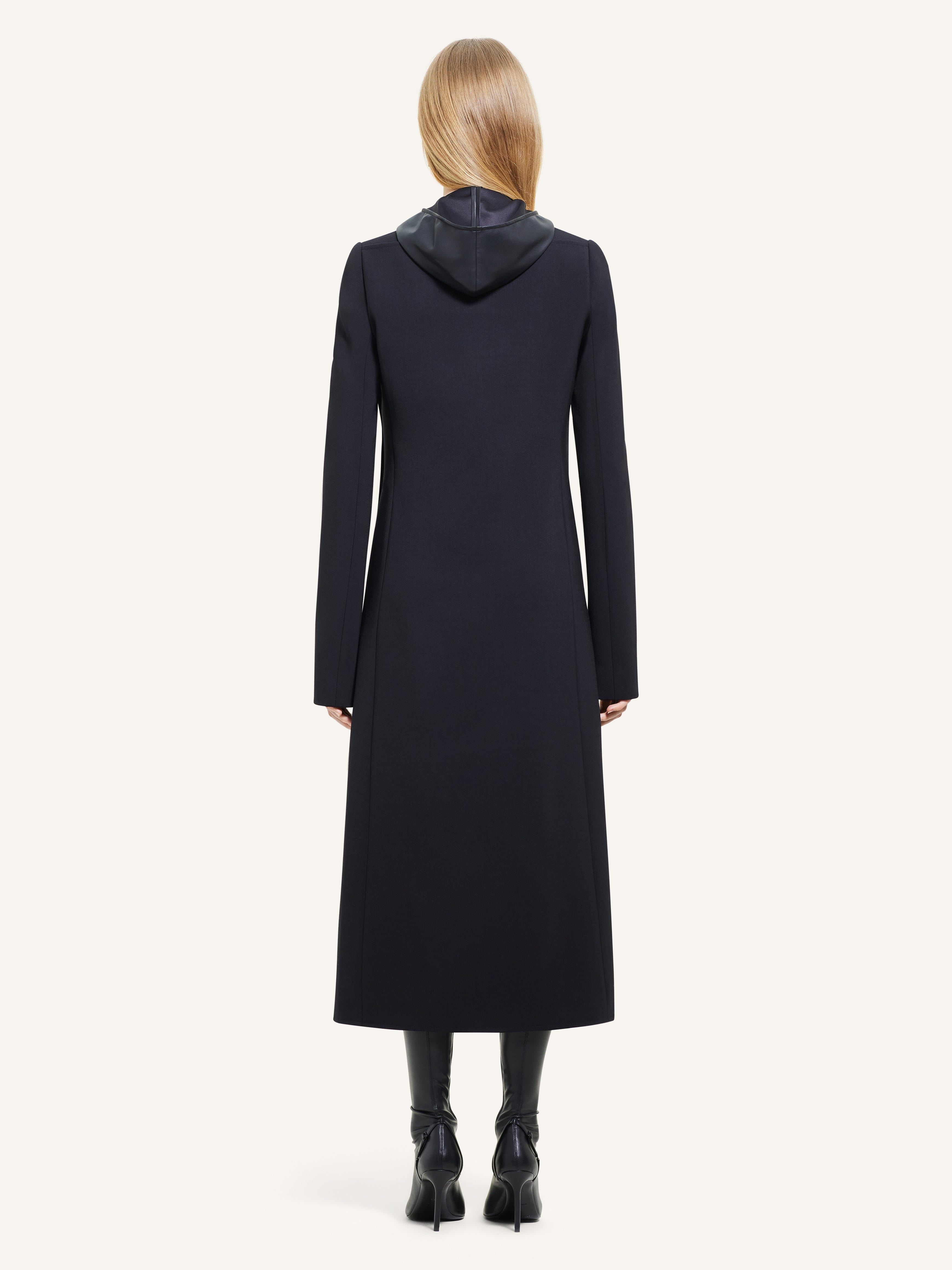 LONG BUTTONED TAILORED COAT - 4