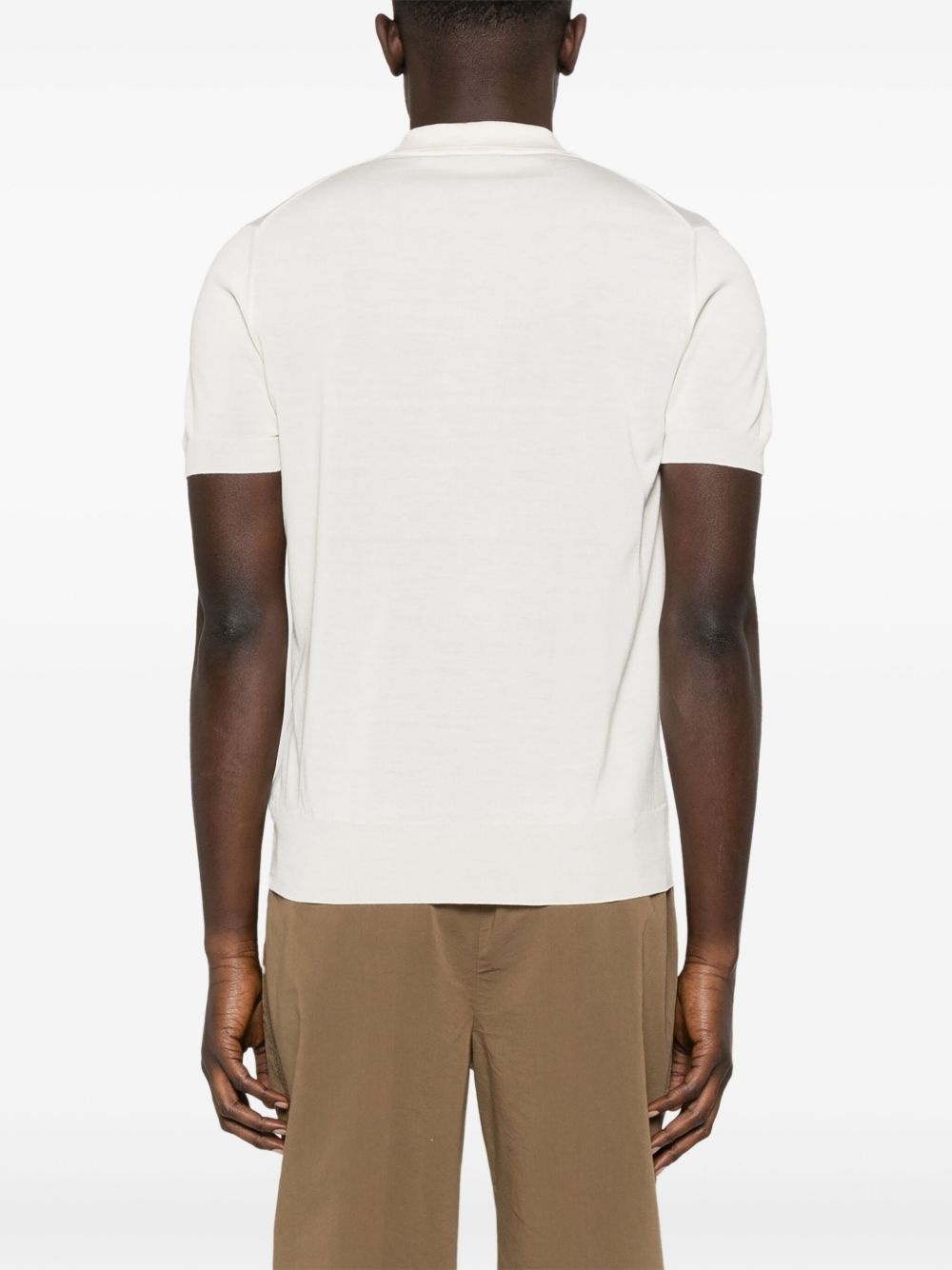 fine-knit polo shirt - 3