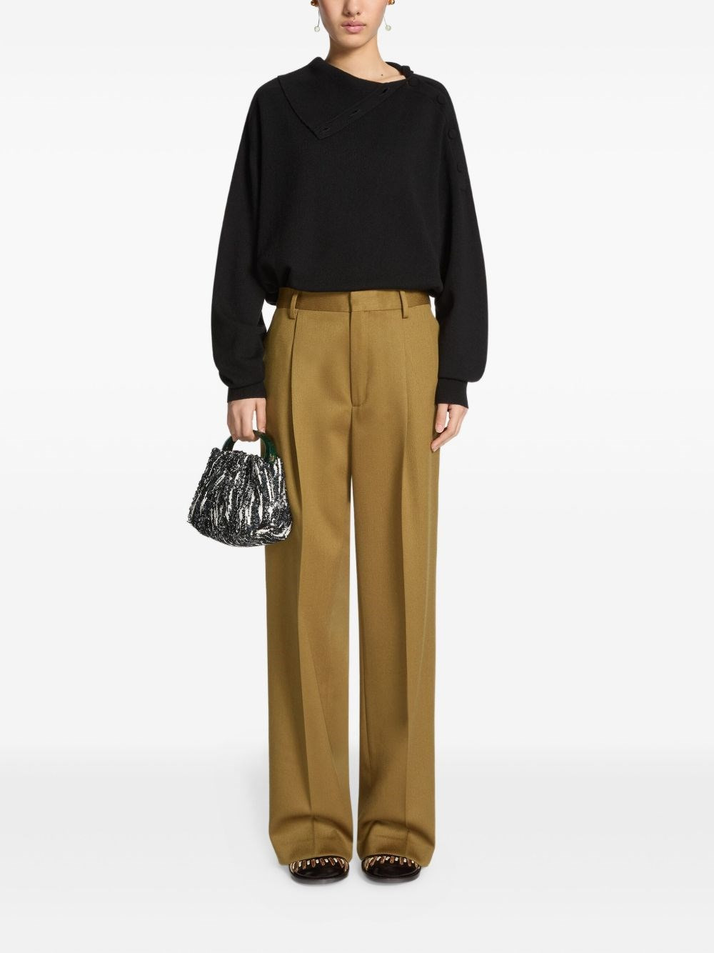 tailored wool trousers - 4