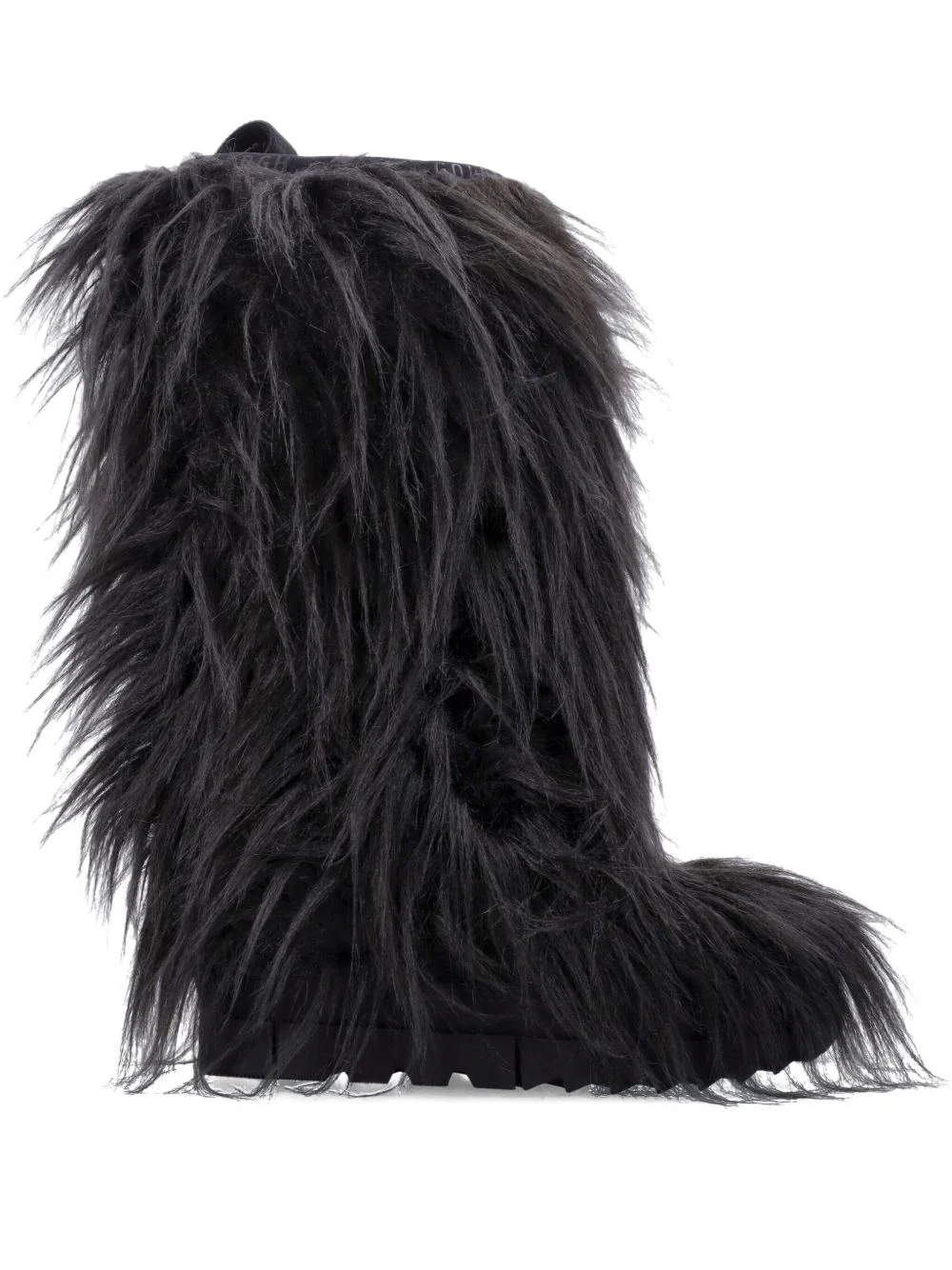 fur-effect knee-high boots - 1