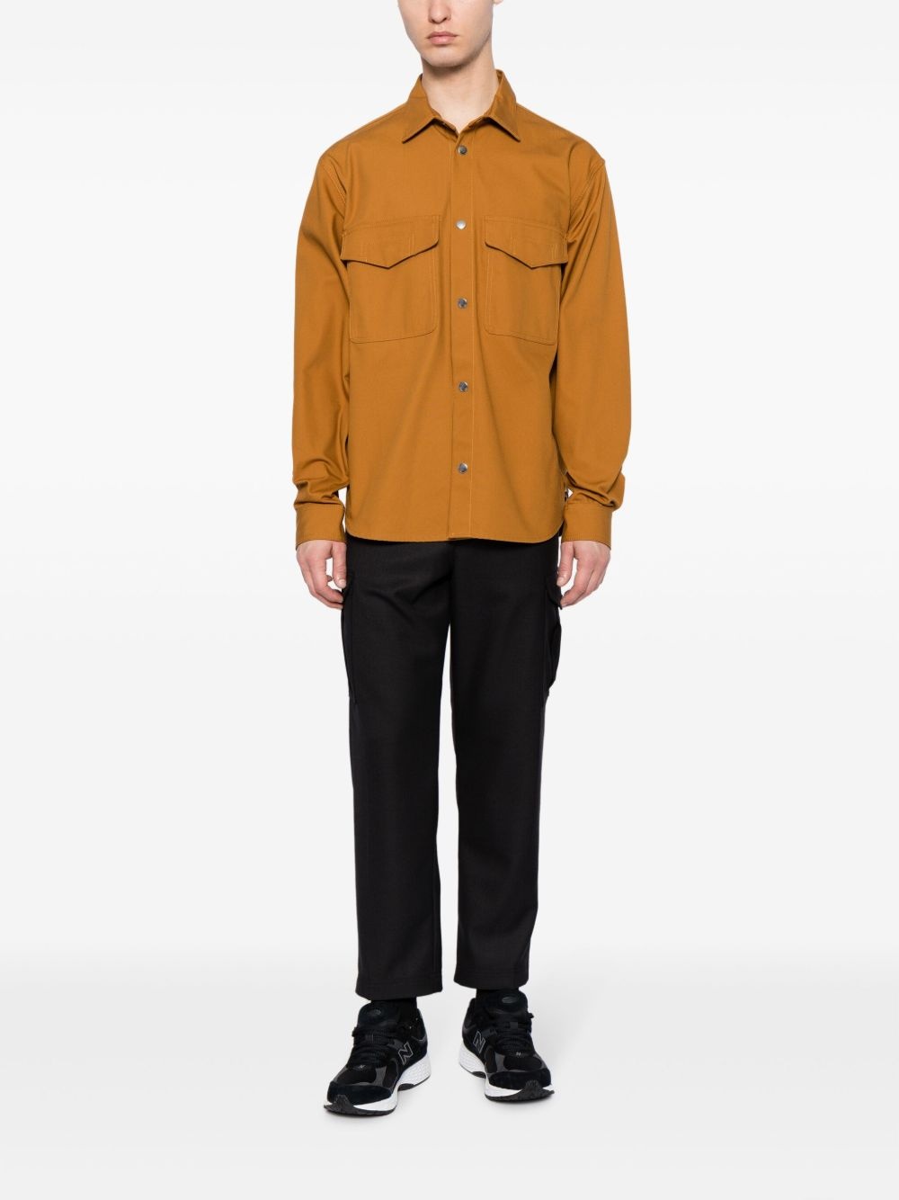mid-rise tapered-leg trousers - 2