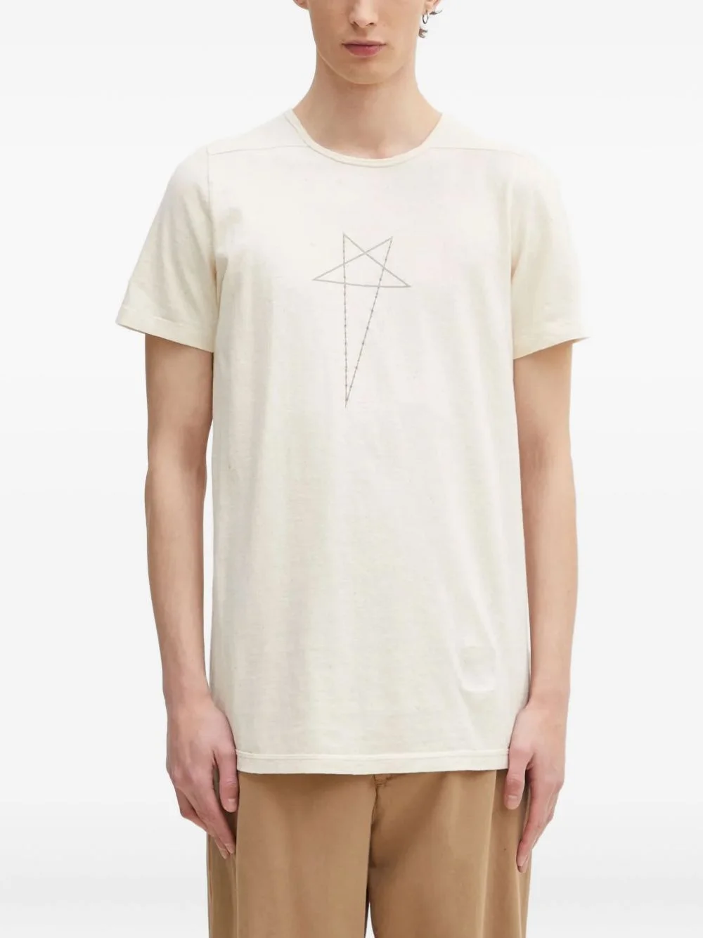 star-print T-shirt - 1